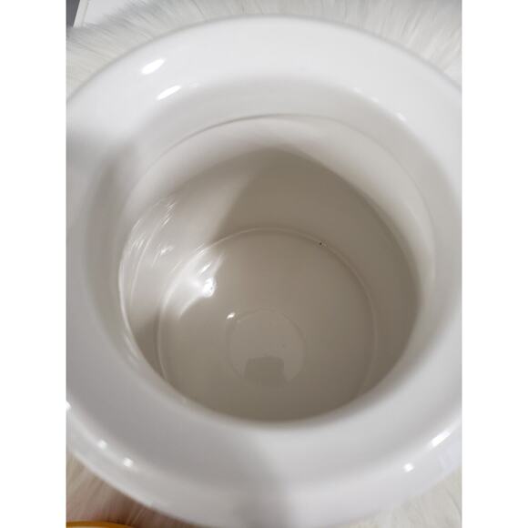 HALLOWEEN‎ ceramic canister cookie jar candy decor retro bats striped storage - Picture 6 of 7